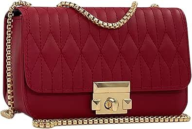 Small Mini Handbags for Women with Golden Chain Cross Body Purses for Women