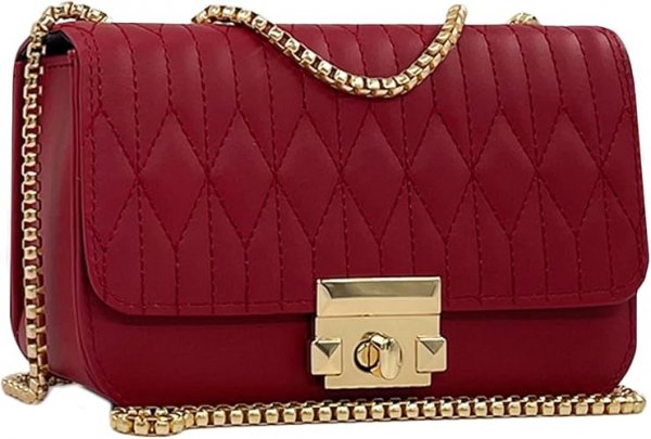 Small Mini Handbags for Women with Golden Chain Cross Body Purses for Women